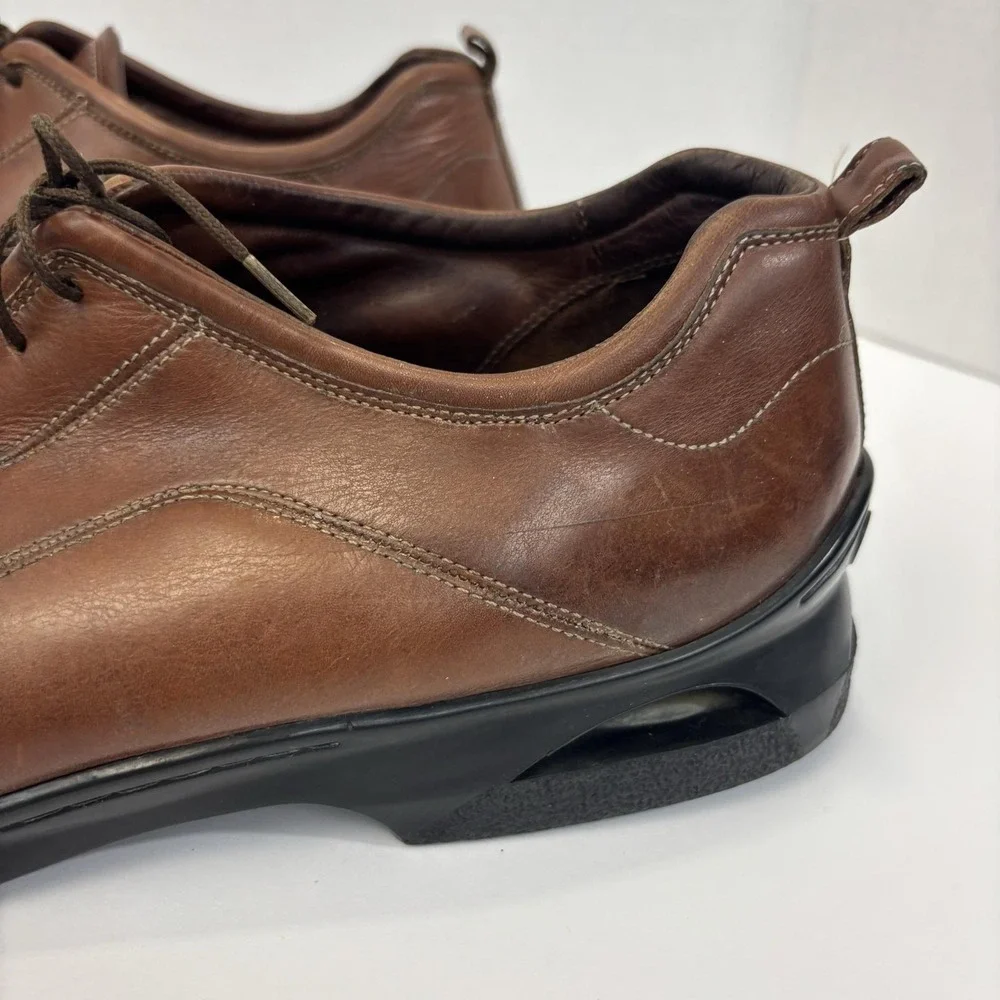 Cole Haan Air Leather Derby Dress Shoes Mens 15 Brown Formal Lace Up Preppy